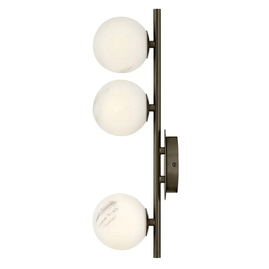 Selene Large Three Light Sconce in Black Oxide - Image 6