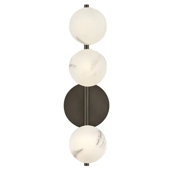 Selene Large Three Light Sconce in Black Oxide - Image 7