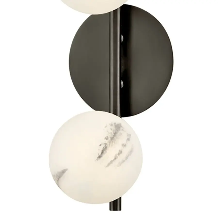 Selene Large Three Light Sconce in Black Oxide - Image 8
