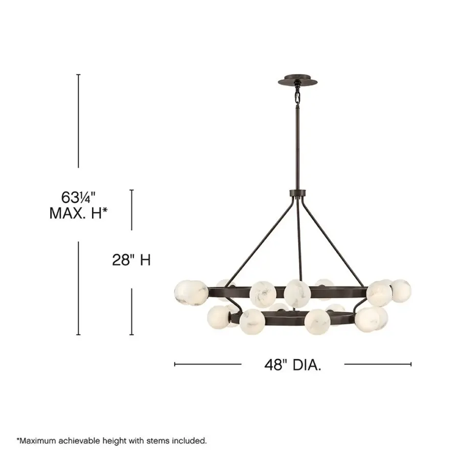 Selene Large Multi-Tier Chandelier - Image 2