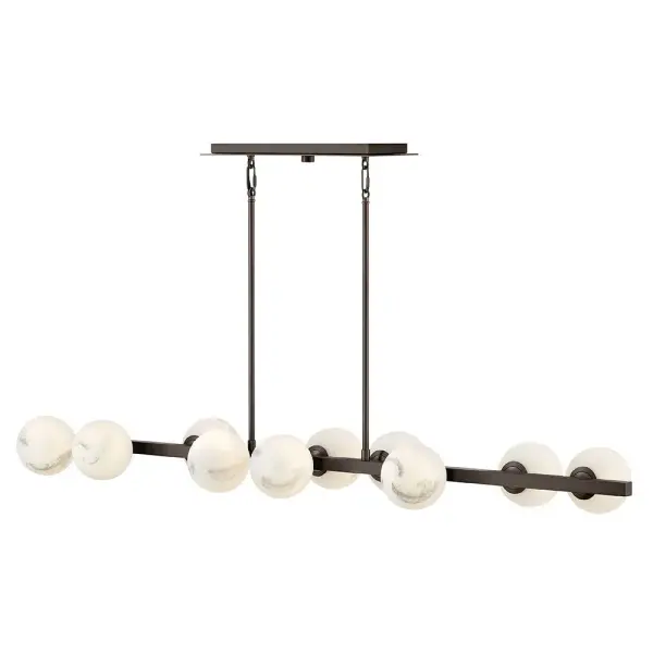 Selene Large Ten Light Linear Chandelier - Image 1