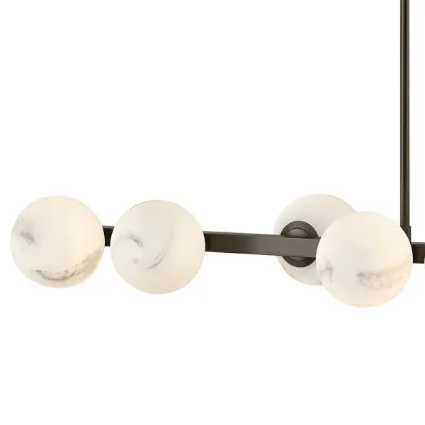 Selene Large Ten Light Linear Chandelier - Image 4
