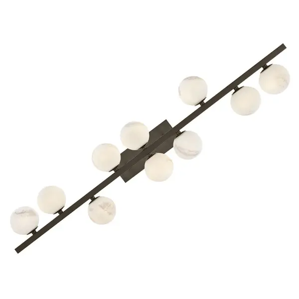 Selene Large Ten Light Linear Chandelier - Image 6