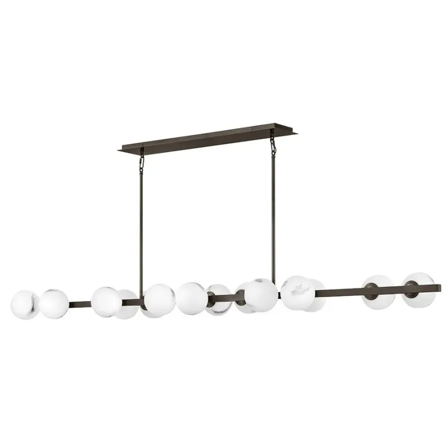 Selene Large Fourteen Light Linear Chandelier - Image 3