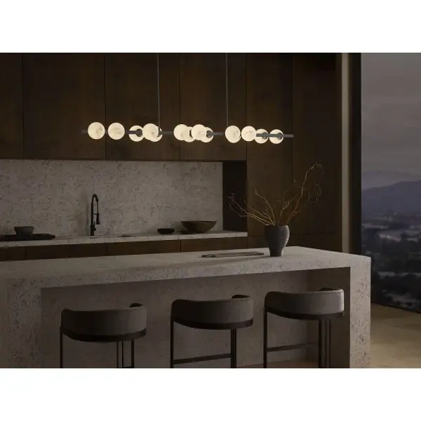 Selene Large Fourteen Light Linear Chandelier - Image 10
