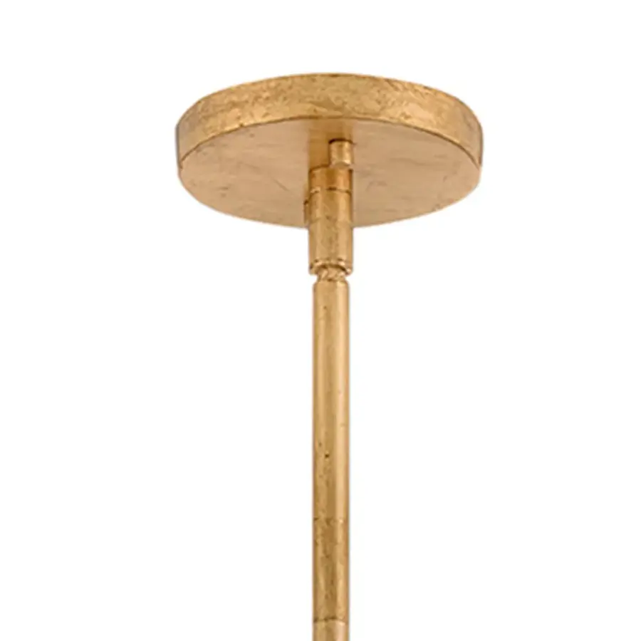 Glamorous Transitional Chandelier with Textured Glass and Brass Finish - Image 6