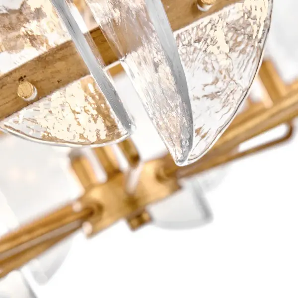 Glamorous Transitional Statement Piece with Textural Water Glass - Image 4