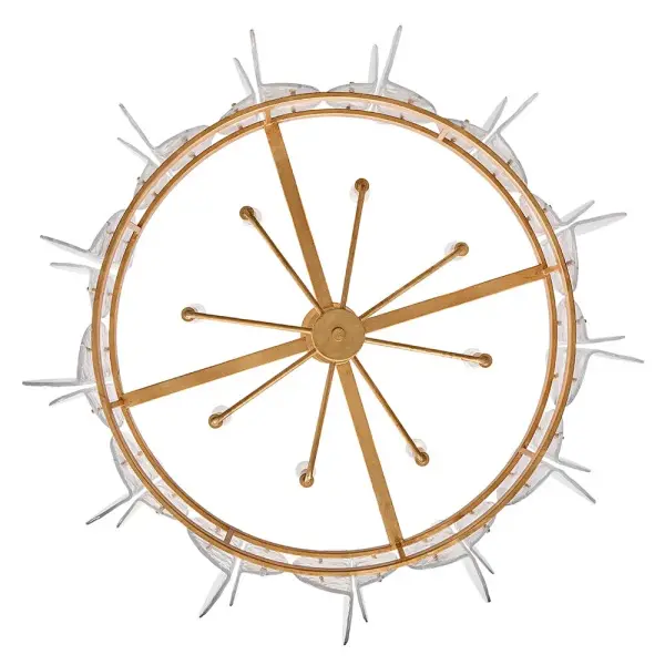 Glamorous Transitional Statement Piece with Textural Water Glass - Image 7