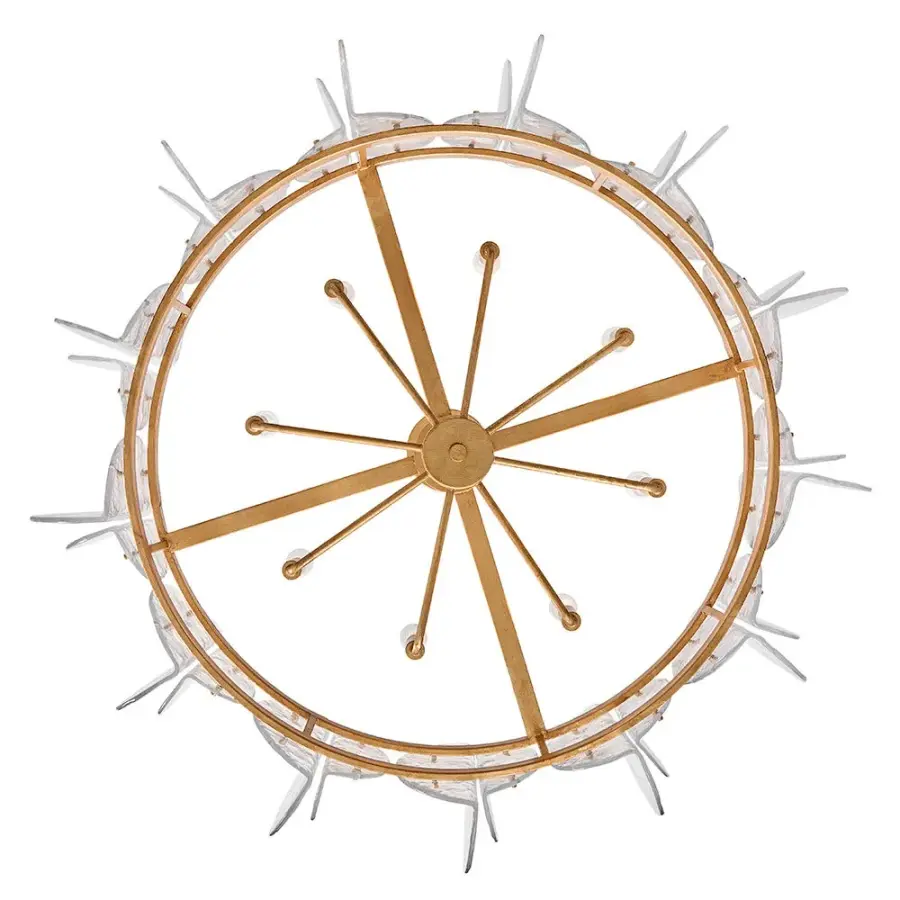 Glamorous Transitional Statement Piece with Textural Water Glass - Image 7