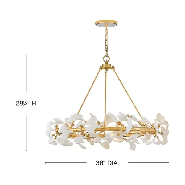 Stunning Botanical Statement Piece with Hand-Forged Artisan Details - Image 2