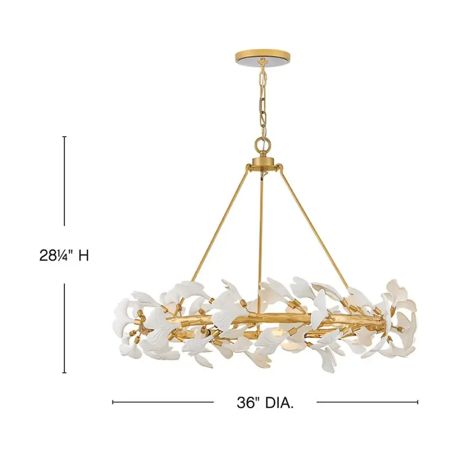 Stunning Botanical Statement Piece with Hand-Forged Artisan Details - Image 2