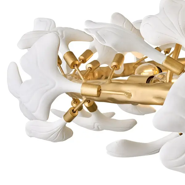 Stunning Botanical Statement Piece with Hand-Forged Artisan Details - Image 7