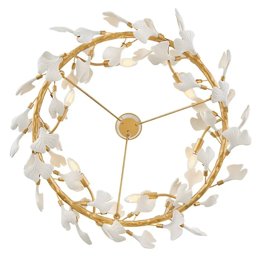 Stunning Botanical Statement Piece with Hand-Forged Artisan Details - Image 8