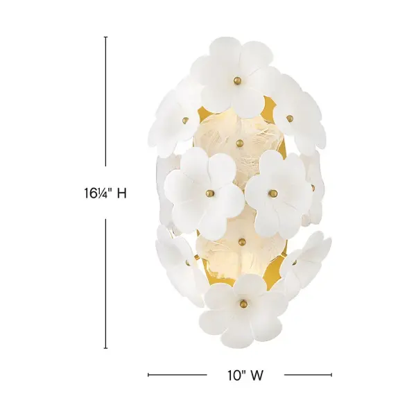 Marianne Medium Two Light Sconce in Deluxe Gold - Image 2