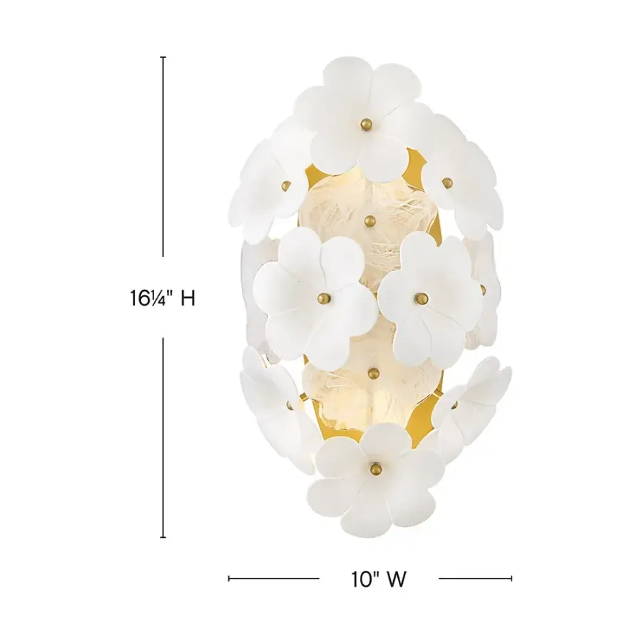 Marianne Medium Two Light Sconce in Deluxe Gold - Image 2