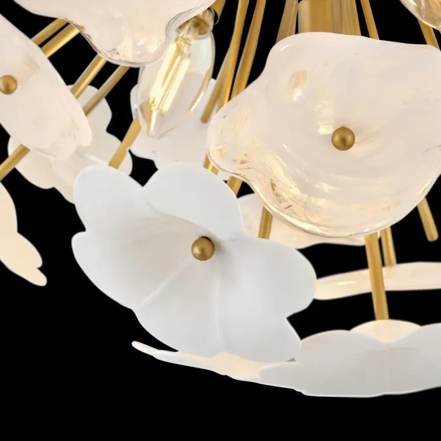 Marianne Medium Semi-Flush Mount in Deluxe Gold - Image 2