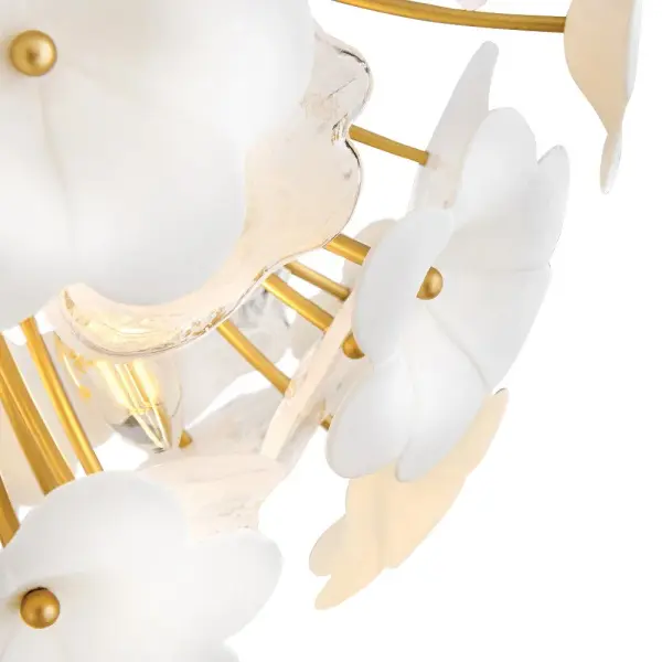Marianne Medium Semi-Flush Mount in Deluxe Gold - Image 4