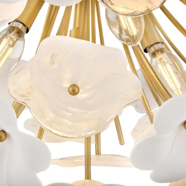 Marianne Medium Semi-Flush Mount in Deluxe Gold - Image 5