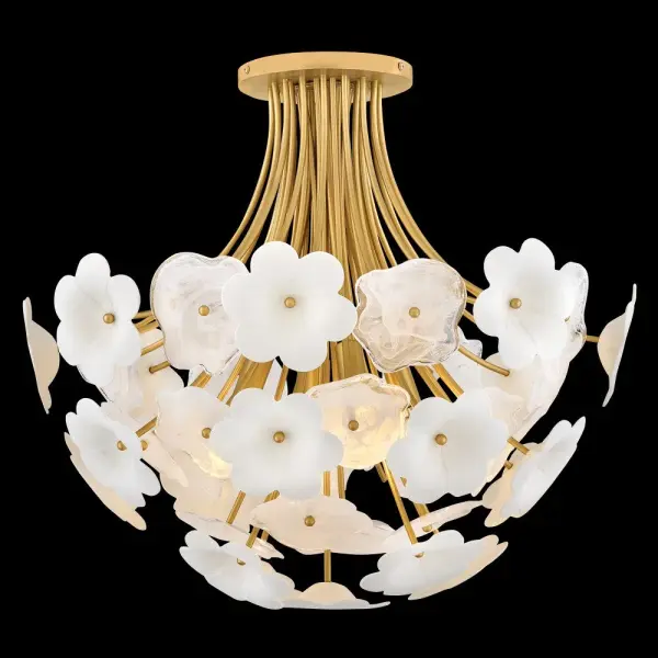 Marianne Medium Semi-Flush Mount in Deluxe Gold - Image 9