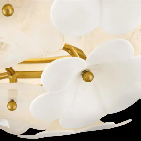 Marianne Medium Semi-Flush Mount in Deluxe Gold - Image 2