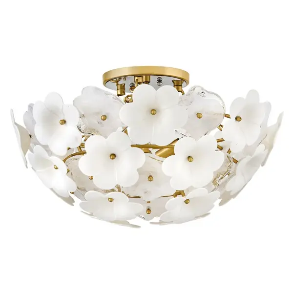 Marianne Medium Semi-Flush Mount in Deluxe Gold - Image 3