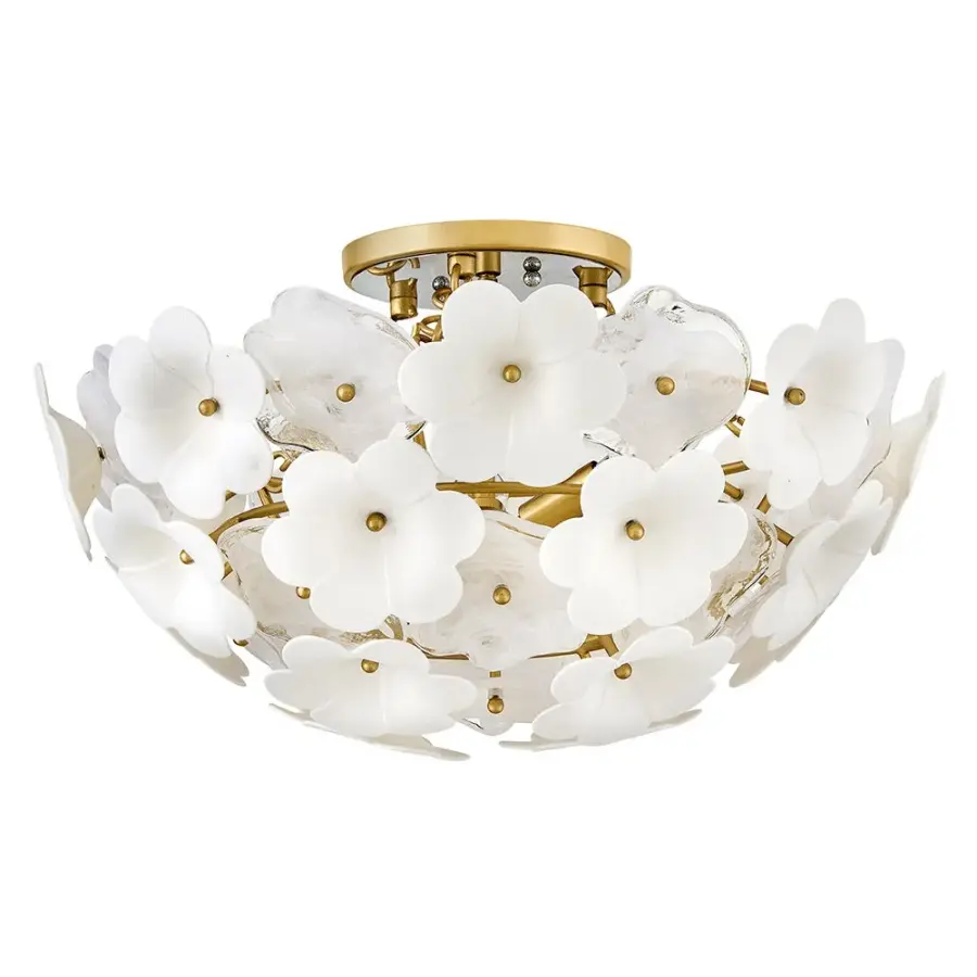 Marianne Medium Semi-Flush Mount in Deluxe Gold - Image 3
