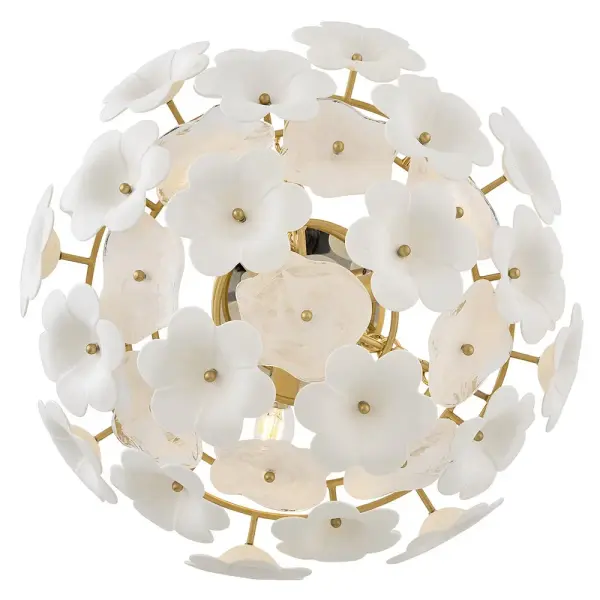 Marianne Medium Semi-Flush Mount in Deluxe Gold - Image 5
