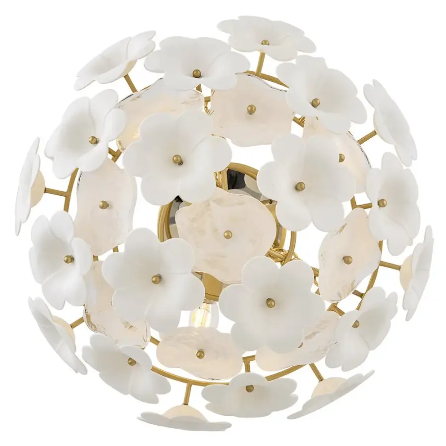 Marianne Medium Semi-Flush Mount in Deluxe Gold - Image 5