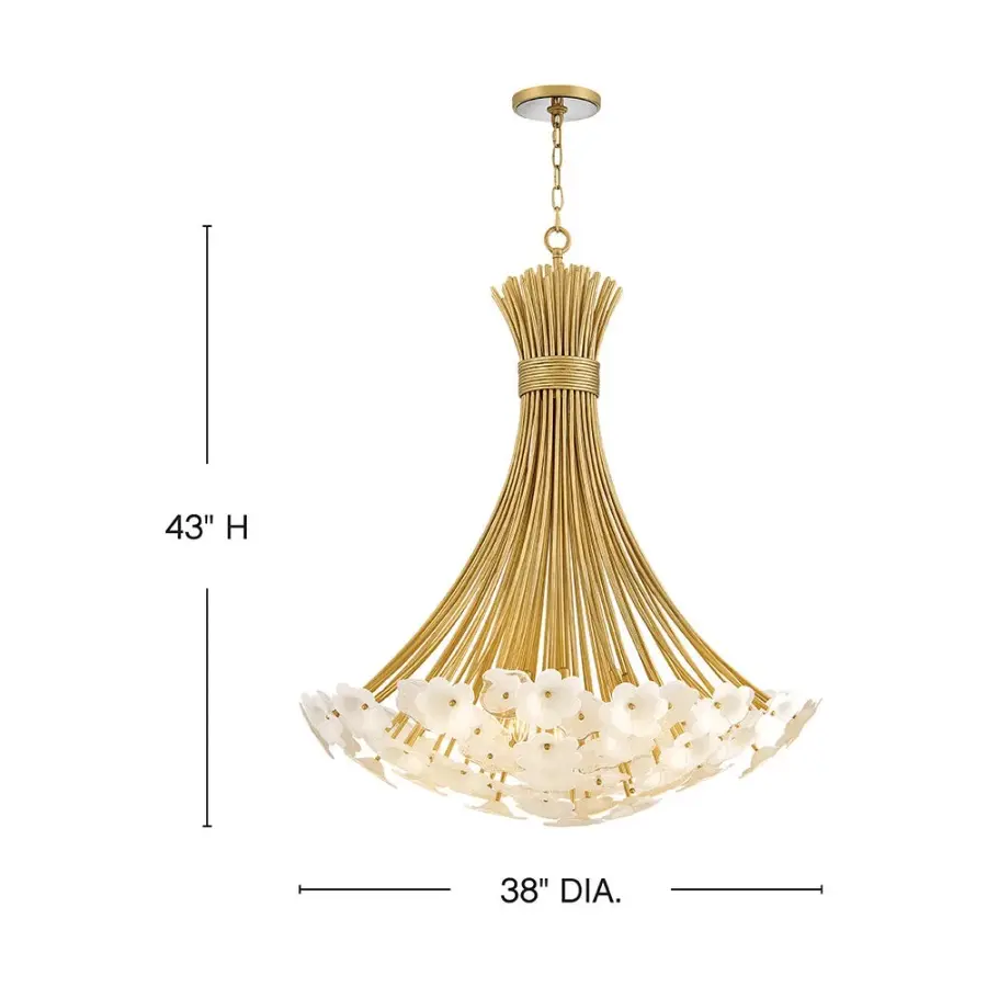 Marianne Large Chandelier in Deluxe Gold - Image 2