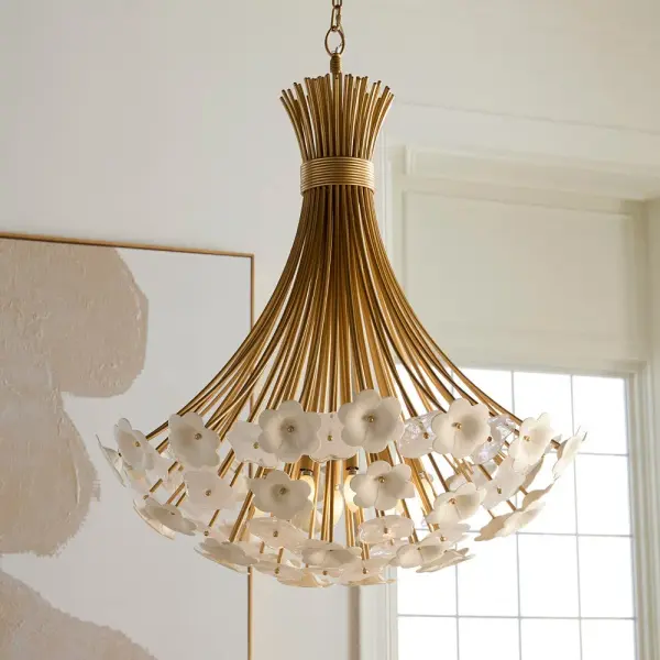 Marianne Large Chandelier in Deluxe Gold - Image 14