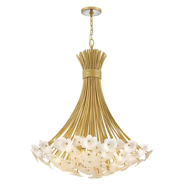 Marianne Large Chandelier in Deluxe Gold - Image 9