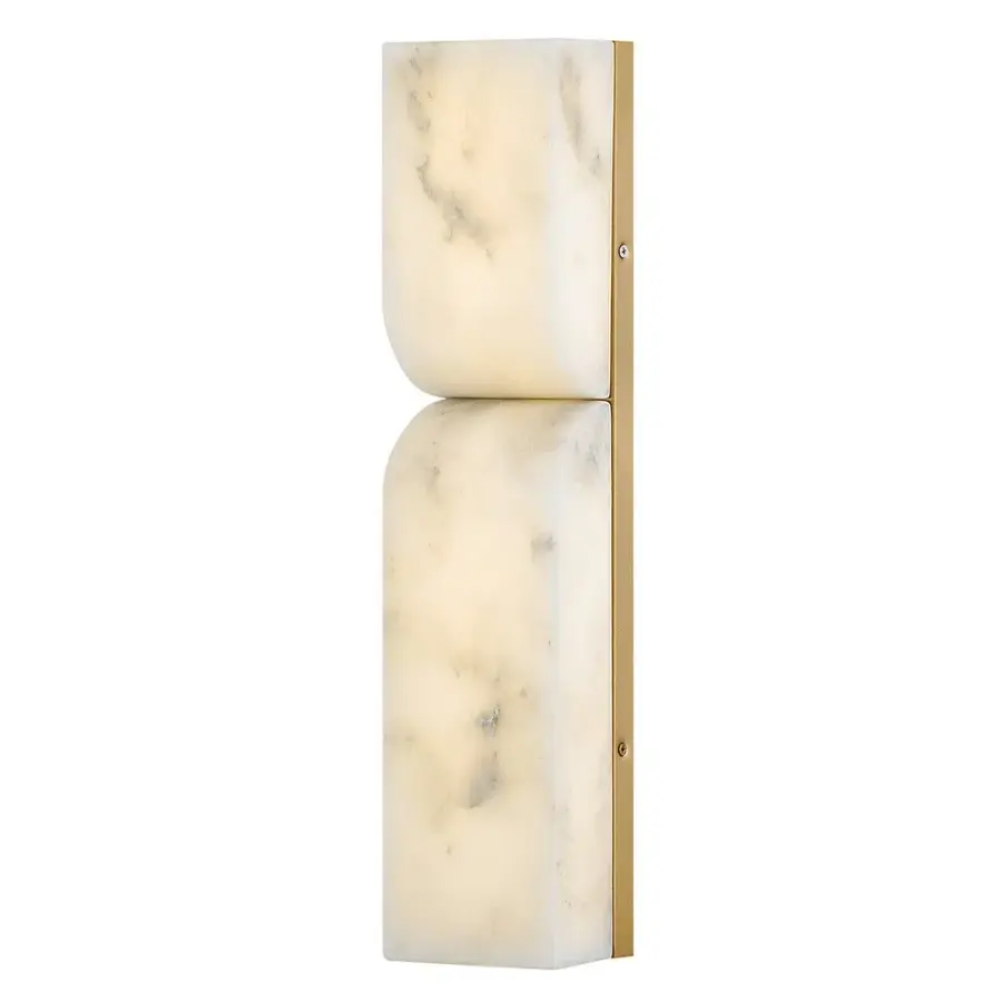 Alune Medium LED Sconce in Lacquered Brass - Image 1