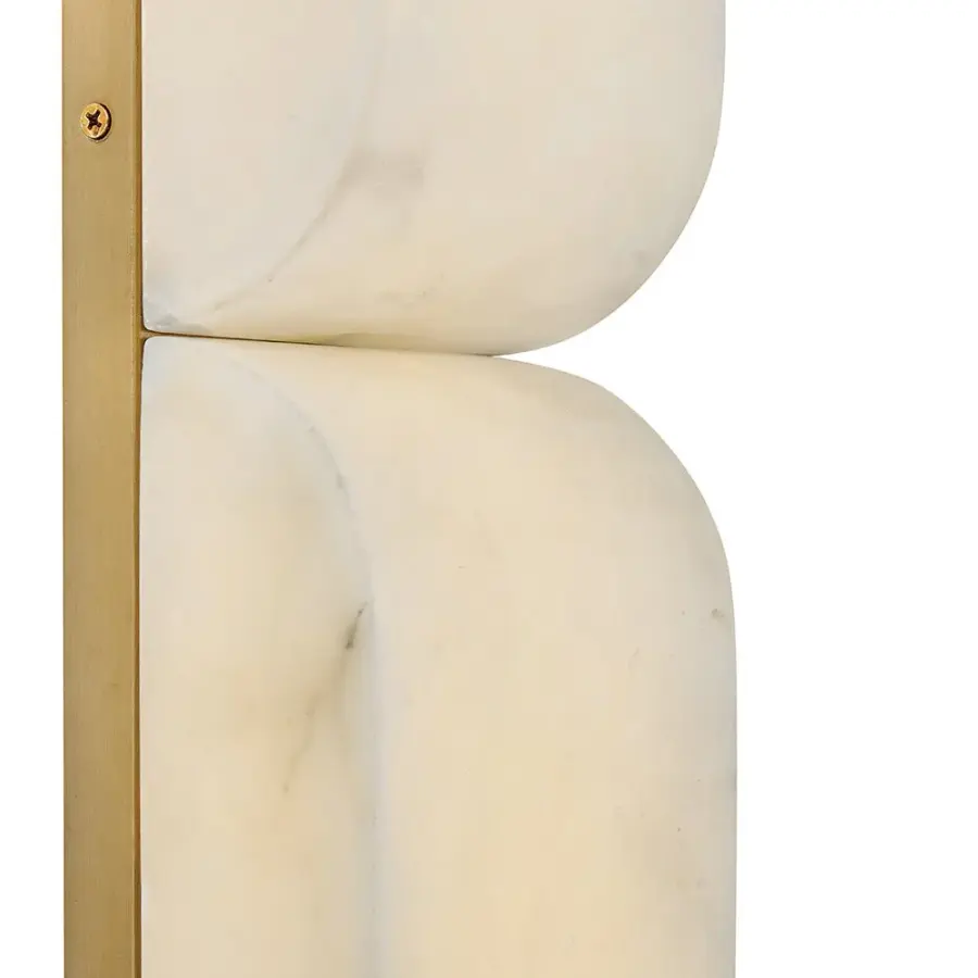 Alune Large LED Sconce in Lacquered Brass - Image 4