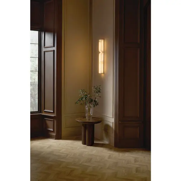 Alune Large LED Sconce in Lacquered Brass - Image 7