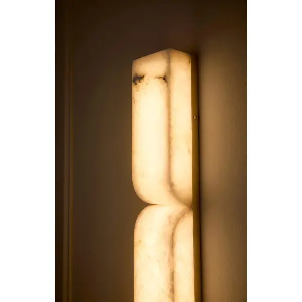Alune Large LED Sconce in Lacquered Brass - Image 8