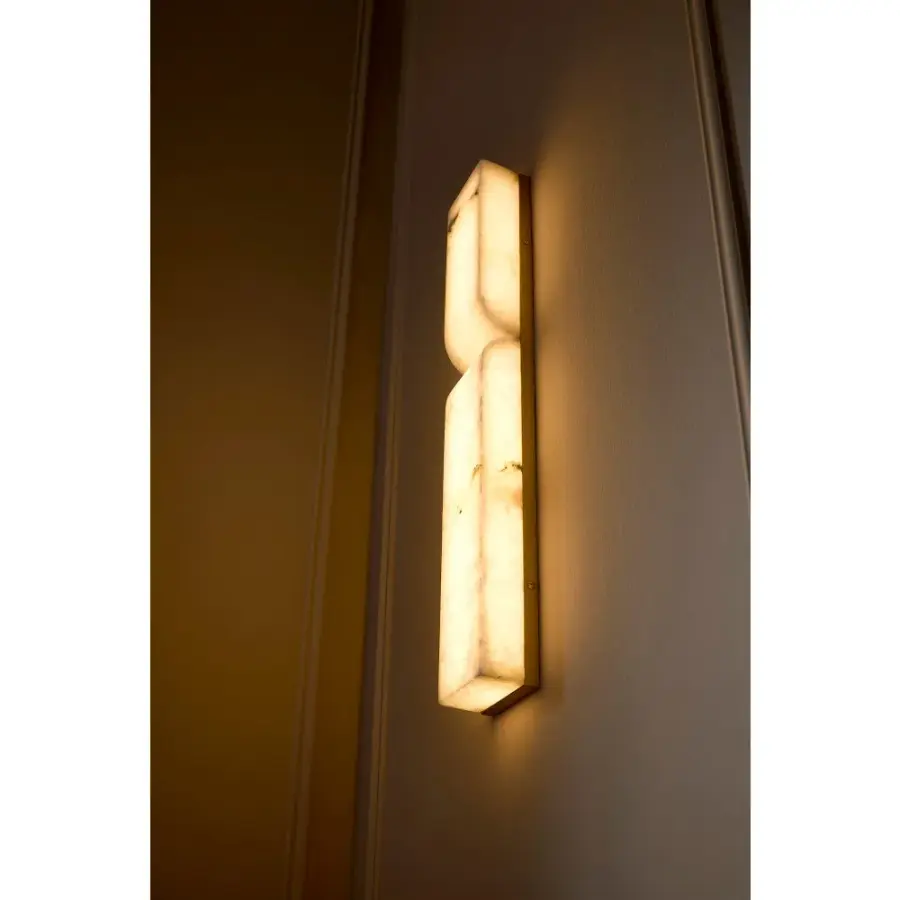 Alune Large LED Sconce in Lacquered Brass - Image 10