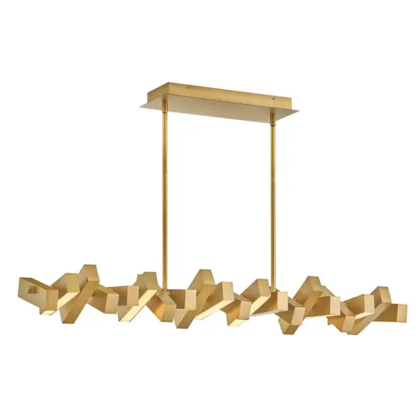 Stitch Medium Adjustable LED Linear Chandelier - Image 11