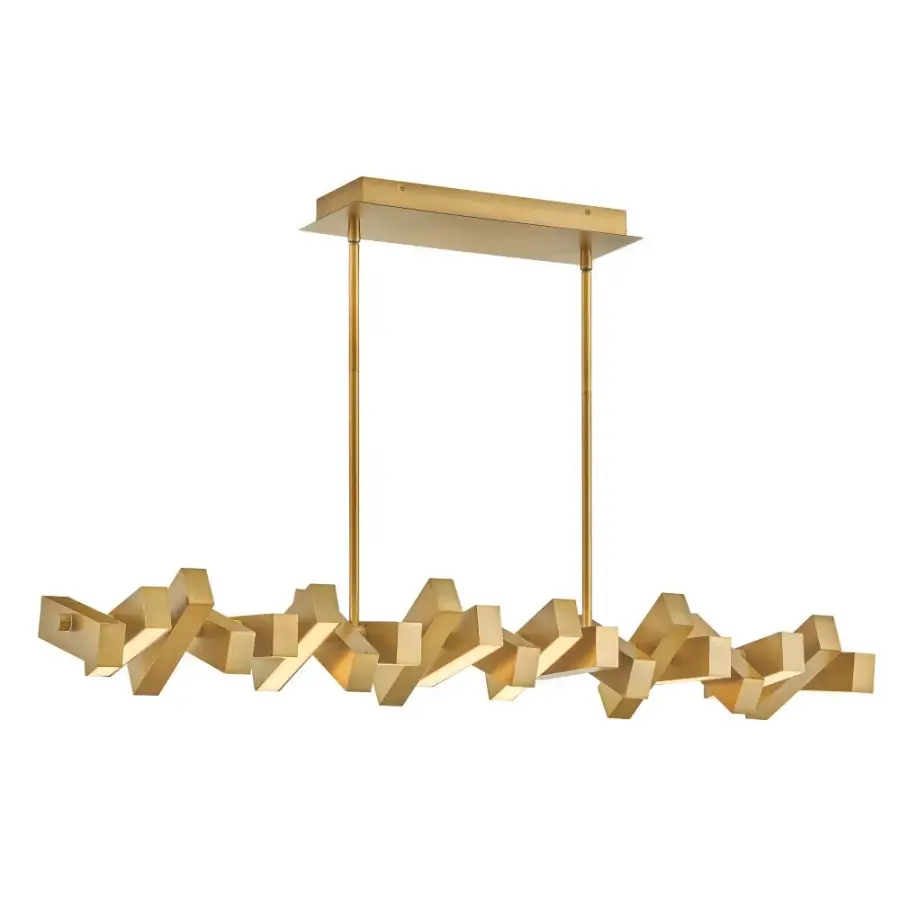 Stitch Medium Adjustable LED Linear Chandelier - Image 11