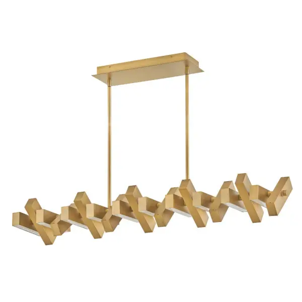 Stitch Medium Adjustable LED Linear Chandelier - Image 13