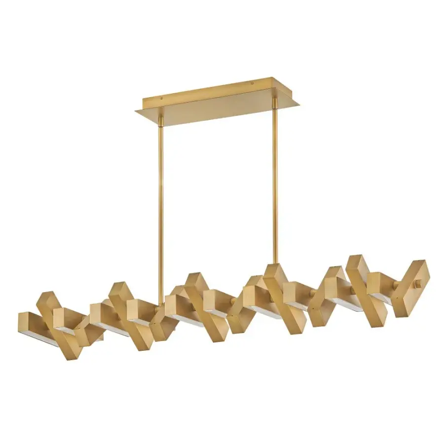 Stitch Medium Adjustable LED Linear Chandelier - Image 13