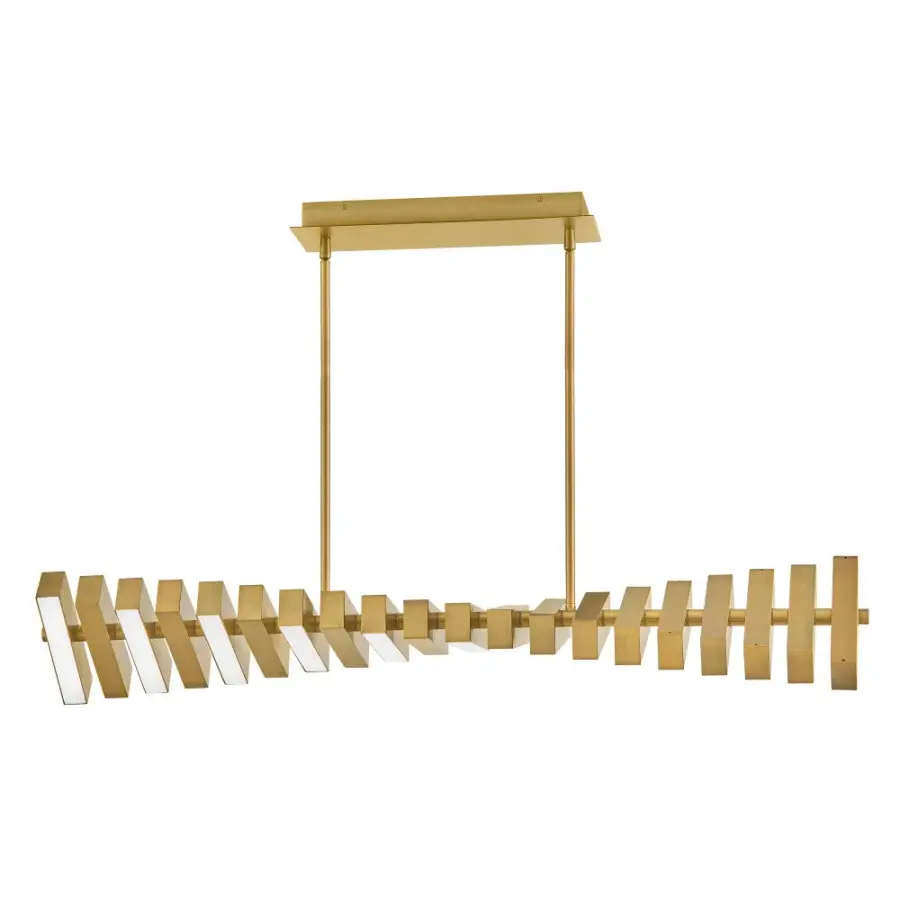 Stitch Medium Adjustable LED Linear Chandelier - Image 14