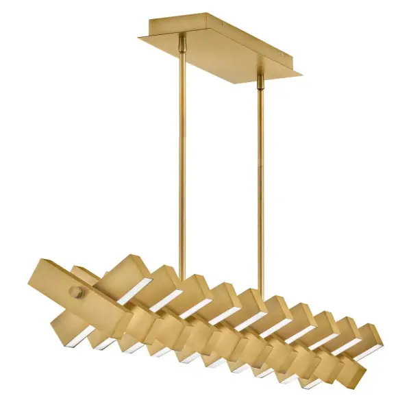 Stitch Medium Adjustable LED Linear Chandelier - Image 15