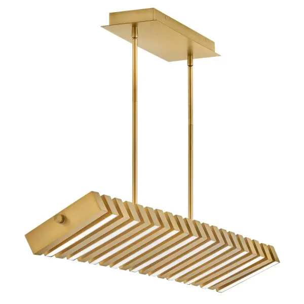 Stitch Medium Adjustable LED Linear Chandelier - Image 16