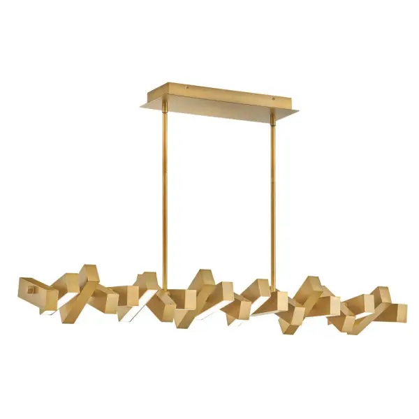 Stitch Medium Adjustable LED Linear Chandelier - Image 17
