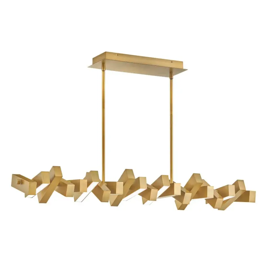 Stitch Medium Adjustable LED Linear Chandelier - Image 17