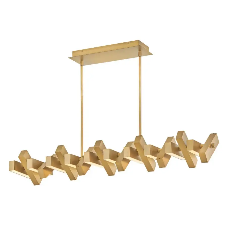 Stitch Medium Adjustable LED Linear Chandelier - Image 3