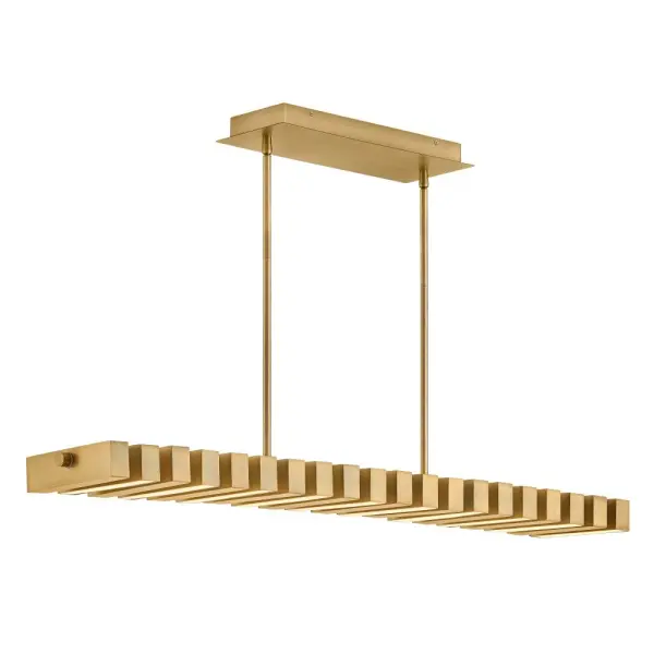 Stitch Medium Adjustable LED Linear Chandelier - Image 7