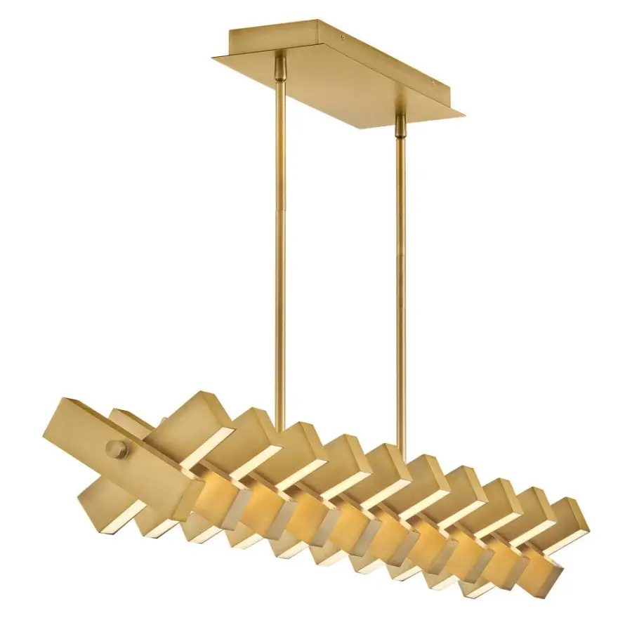 Stitch Medium Adjustable LED Linear Chandelier - Image 8