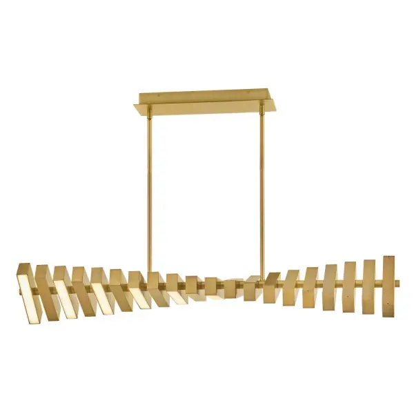 Stitch Medium Adjustable LED Linear Chandelier - Image 9