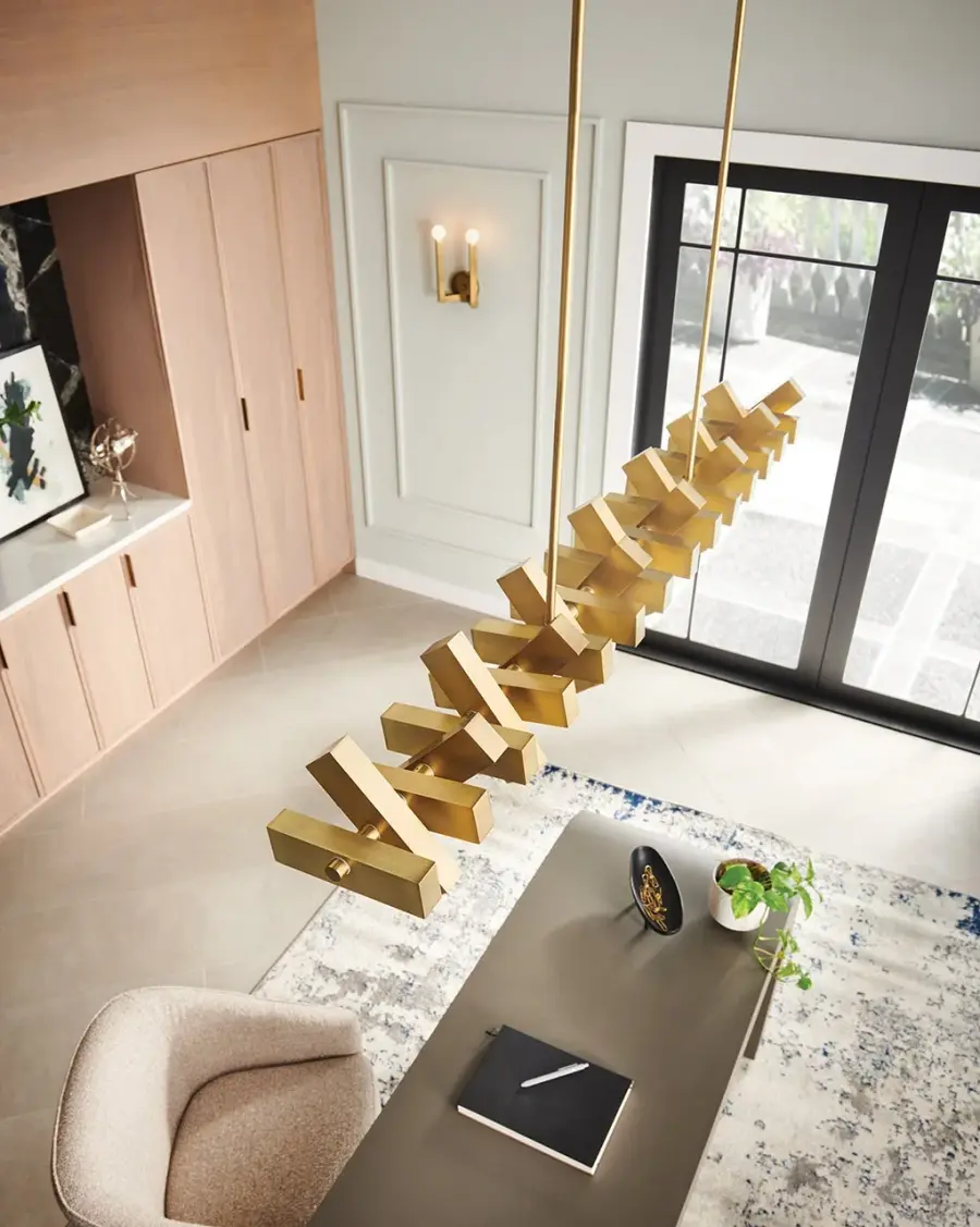 Stitch Large LED Linear Chandelier - Image 19